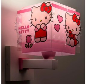 Dalber 73269 - Detské nástenné svietidlo HELLO KITTY 1xE27/15W/230V ružové