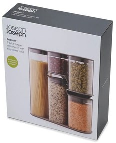 Dózy v súprave 5 ks na potraviny Podium – Joseph Joseph