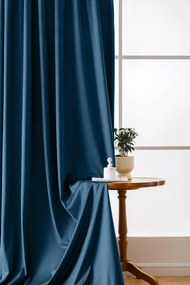 Petrolejový zatemňovací záves VELVET 140x270 cm Zavesenie: Riasiaca páska