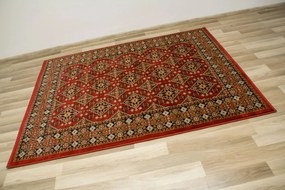 Koberec Afgan 6892A červený / čierny / béžový
