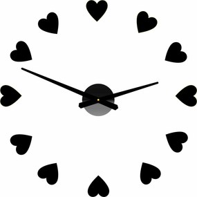 SENTOP | Veľké nástenné hodiny s motívom srdca I SENTOP 12S051 Wall clock HEU- analógové