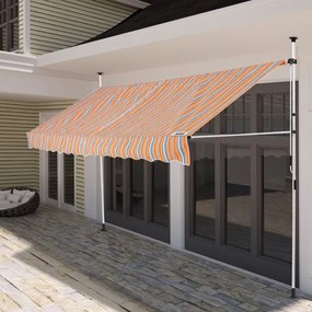 InternetovaZahrada Markíza 400 cm - oranžová/modrá
