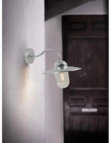 Nordlux - Vonkajšie nástenné svietidlo LUXEMBOURG 1xE27/60W/230V IP54 strieborná