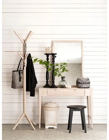 Nástenné zrkadlo s dreveným rámom 60x90 cm Lodur – Rowico