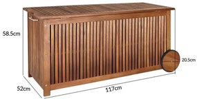 InternetovaZahrada - Drevený úložný box - agát - 117 cm