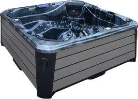 Akrylátová vírivka Spring MicroSilk strieborno-čierna so šedou bočnicou - vystavený model