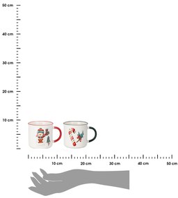 Porcelánový hrnček Christmas2 300 ml sada 2ks