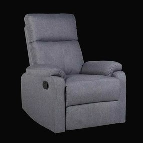 LuxuryForm DESIGN Televízne kreslo CARLOS s polohovaním - šedé