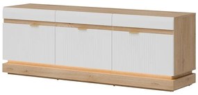 TV stolík Milton Ml01 Dub Crem Torro Biela