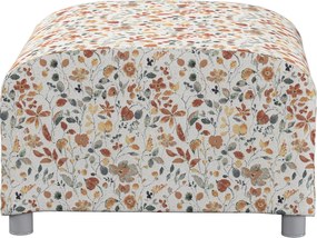 Poťah na podnožku Klippan farba produktu oranžová látka zapletaná, vzorované