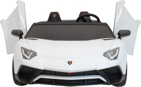 Ramiz Lamborghini Aventador SV batériové auto pre 2 deti Biele