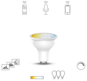 Müller Licht tint white LED žiarovka GU10 5,1W CCT