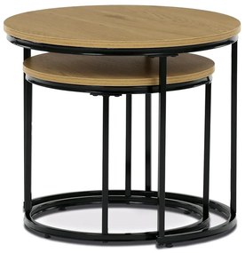 Autronic BONTEC Odkladací stolík 53x53x46cm, mdf, divoký dub, CT-G1145 OAK Farba: Hnedá