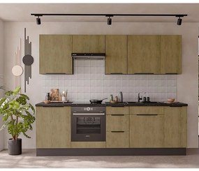 Kuchynská linka Cremona ANT 260 cm bez kuchynskej dosky