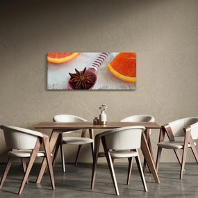 Obraz škorice na lyžici (120x50 cm)