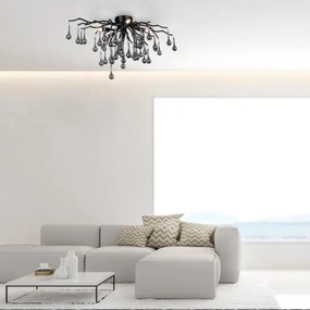 Paul Neuhaus 8090-18 - Prisadený luster ICICLE 4xG9/40W/230V 30x60 cm čierna