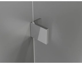 Mexen Lunar-B L, sklápací sprchový kút ľavý 90 x 80 cm, 8mm číre sklo, chrómový profil, 832L-090-080-01-00-L