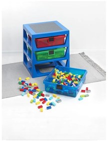 Modrý organizér s 3 zásuvkami LEGO® Storage