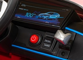 Ramiz BMW i4 batériové auto pre deti Červené + Pomalý štart + EVA + Eko koža + LED audio + Diaľkové ovládanie