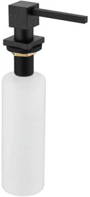 Mexen príslušenstvo, hranatý dávkovač saponátu do kuchynského drezu, čierna škvrnitá, 6605320-76