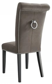 Čalúnená jedálenská stolička Piewik, Dostupné poťahy: Magic Velvet 2209, Farby nožičiek: čierna