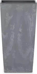 Plastový kvetináč DURS240E 24 cm - tmavosivá