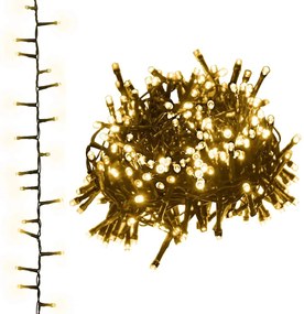 vidaXL Kompaktná LED reťaz, 3000 diód, teplá biela 65 m, PVC