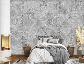 Gario Fototapeta Obkladačky, sivé dlaždice - imitácia na stenu Materiál: Vliesová, Rozmery: 150 x 105 cm