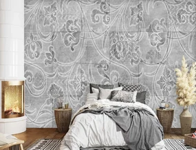 Gario Fototapeta Obkladačky, sivé dlaždice - imitácia na stenu Materiál: Vliesová, Rozmery: 150 x 105 cm