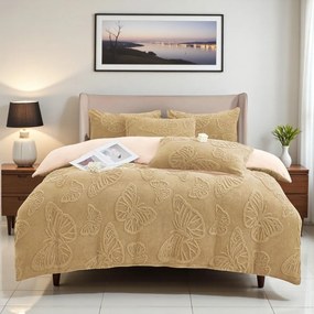 Jemné mikroplyš obliečky Homa EXCLUSIVE BEIGE 7-dielna sada 140x200 cm