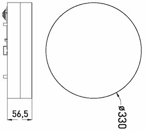 LED Kúpeľňové stropné svietidlo LED/30W/230V 3000/4000/6000K pr. 33 cm IP44