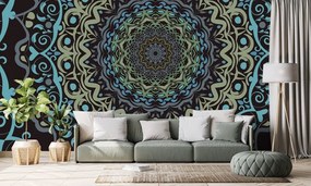 Tapeta abstraktná Mandala vo vintage štýle - 450x300