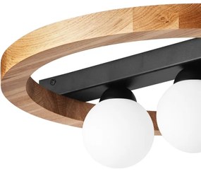 Bodové svietidlo OTIS 3xG9/5W/230V + 1xE27/15W/230V dub