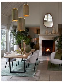 Nástenné zrkadlo s dreveným rámom 120x80 cm Sonora – Light &amp; Living