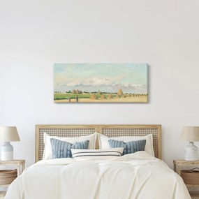 Obraz - Camille Pissarro, Landscape, Ile de France, reprodukcia (120x50 cm)
