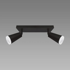 Stropné bodové svietidlo SANA GU10 2L BLACK 04144 LS2