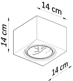 Stropné svietidlo Seida, 1x biele keramické tienidlo