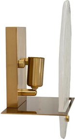 Sklenené nástenné svietidlo v zlatej farbe Portlan – Mauro Ferretti