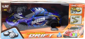 LEAN Toys Športové diaľkovo ovládané RC auto s podsvietenou karosériou, driftové, modré