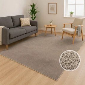 Dekorstudio Moderný koberec CALMA - sivobéžový Rozmer koberca: 80x280cm