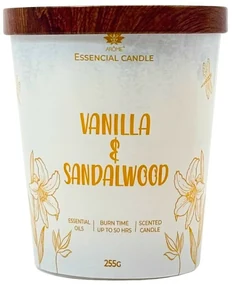 Arome Sviečka v skle s kovovým viečkom 255 g Vanilla & Sandalwood