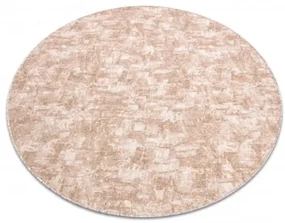 Koberec kruh SOLID béž 30 BETON