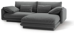 Tmavosivá rohová pohovka (pravý roh) Torino – Micadoni Home