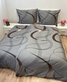 Obliečky bavlnené Gold Ribbon 200x140cm+90x70cm TiaHome