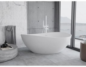 Mexen Parma, voľne stojaca vaňa z konglomerátu 160 x 95 cm, biela matná, 57231609500
