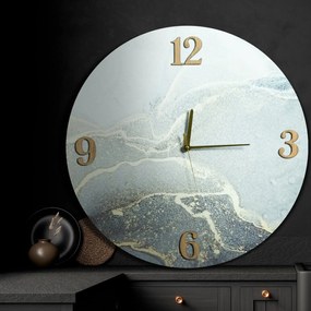Dekoračné hodiny 60x5x60 cm strieborná