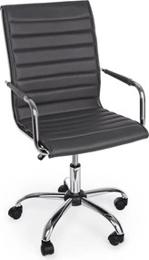 Tmavosivá kancelárska stolička z imitácie kože Perth – Yes Everyday