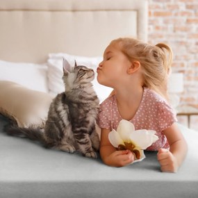 SATÉNOVÉ PRESTIERADLO HARMONY 160X200 CM STRIEBORNÉ