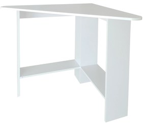 ModernHome Biely rohový písací stôl