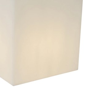 Moderné vonkajšie svietidlo biele 38 cm štvorcové IP44 - Nura